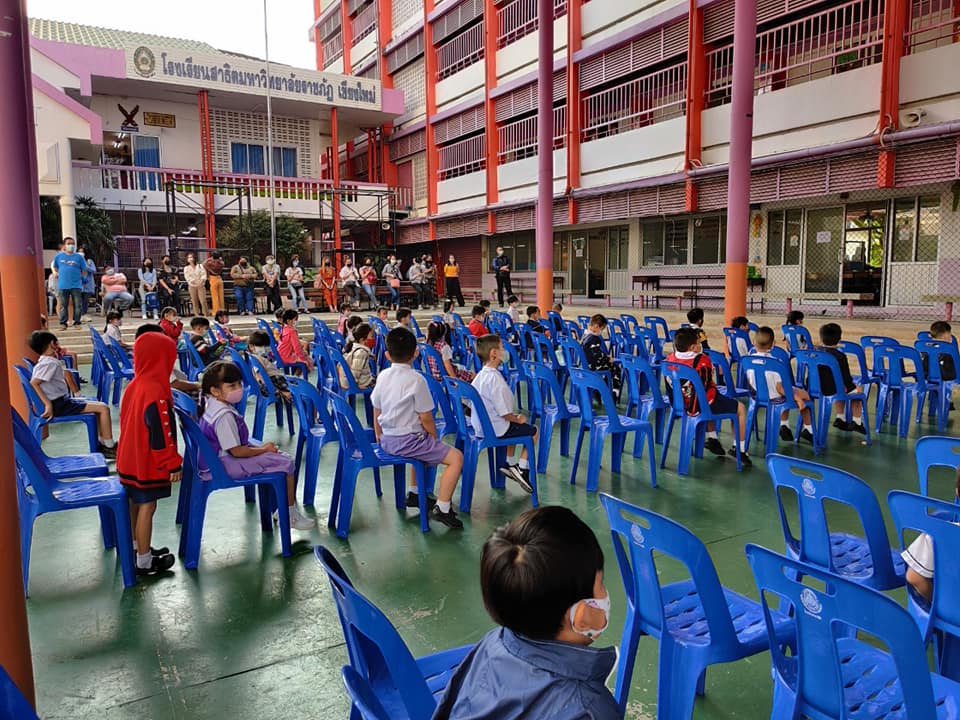 บรรยากาศการสอบคัดเลือก​ ประเมินพัฒนาการ​และสัมภาษณ์นักเรียนและผู้ปกครอง ​ระดับชั้นก่อนประถมศึกษาและระดับประถมศึกษา​